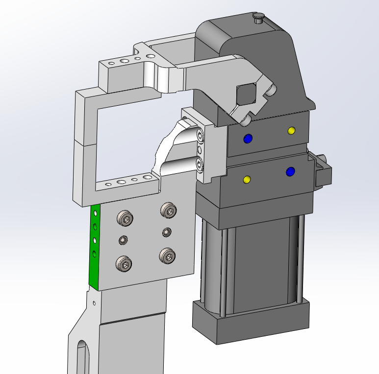 Integrated cylinder support connector